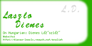 laszlo dienes business card